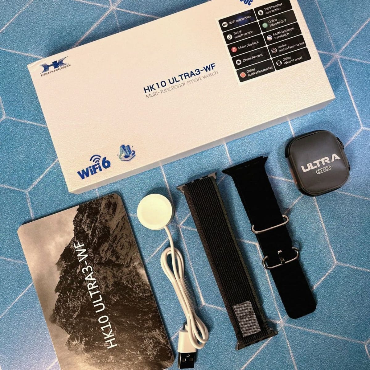 ساعت هوشمند اچ کا وای فای دار مدل Hk10 Ultra3 WF - Image 4