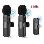 میکروفن یقه ای بی سیم مدل K9 Dual Type-C - Image 2