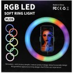 رینگ لایت RGB LED مدل MJ26 سایز 10 اینچ - Image 3