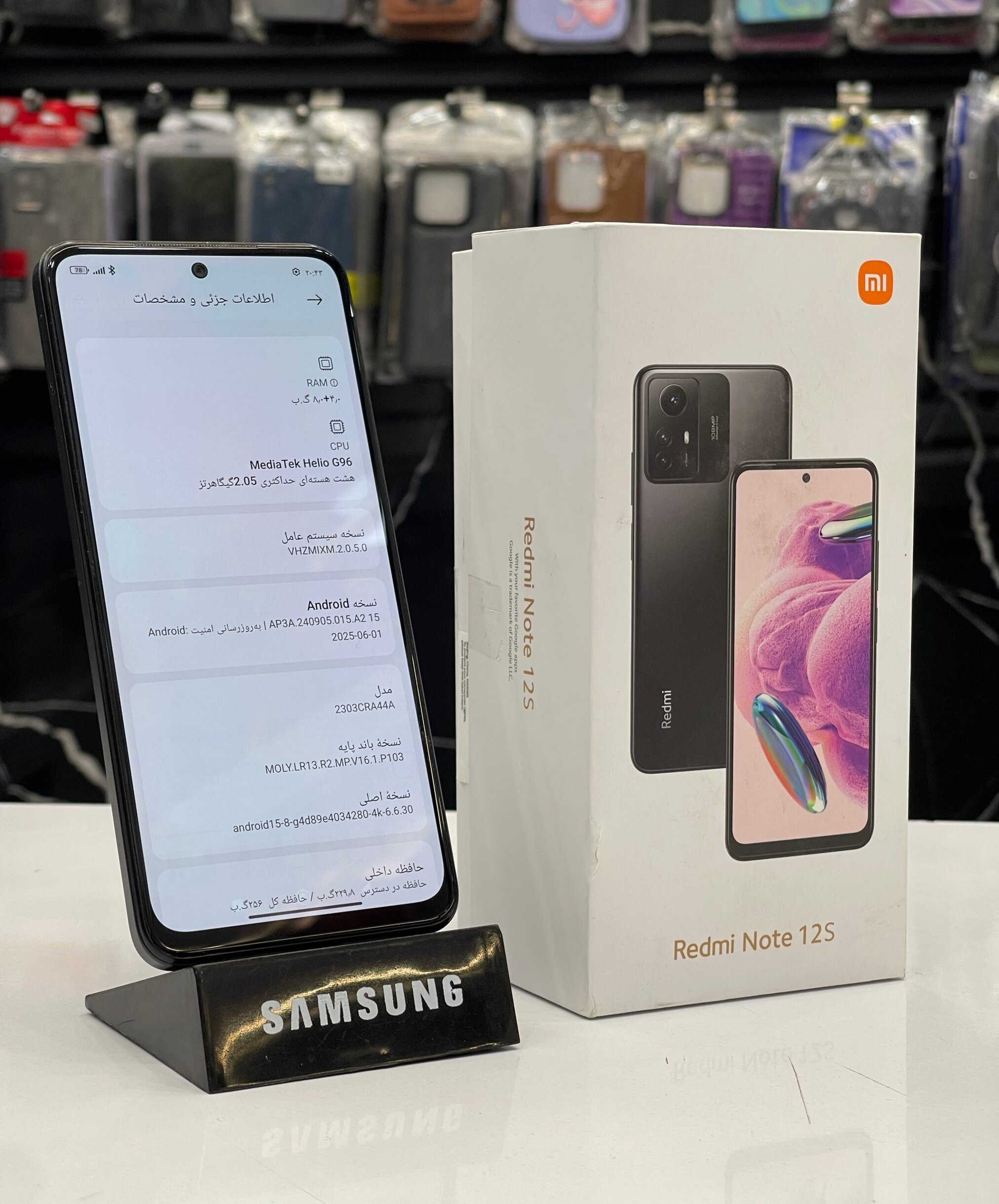 IMG_۲۰۲۵۰۸۱۲_۲۱۱۱۴۳ گوشی موبایل کارکرده شیائومی مدل Note 12S حافظه 256 رم 8 نسخه گلوبال اصلی - Image 1