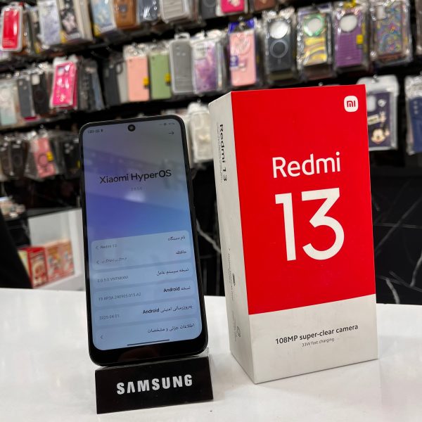 گوشی شیائومی Redmi 13 کارکرده ظرفیت 256گیگ رم 8 پک گلوبال